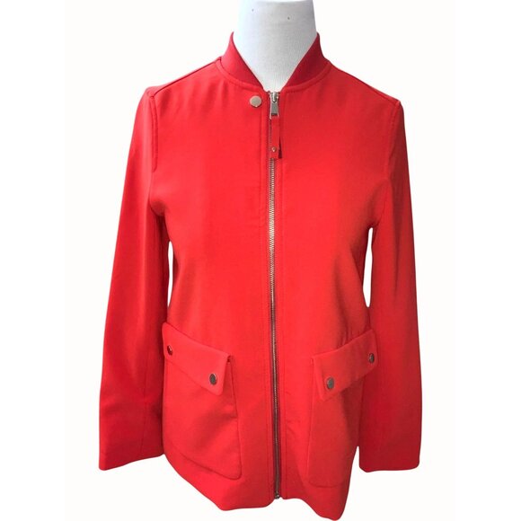 H&M Womens Regent Size 4 Orange Corporate Quiet Luxury Capsule Office Blazer NEW - Picture 1 of 10